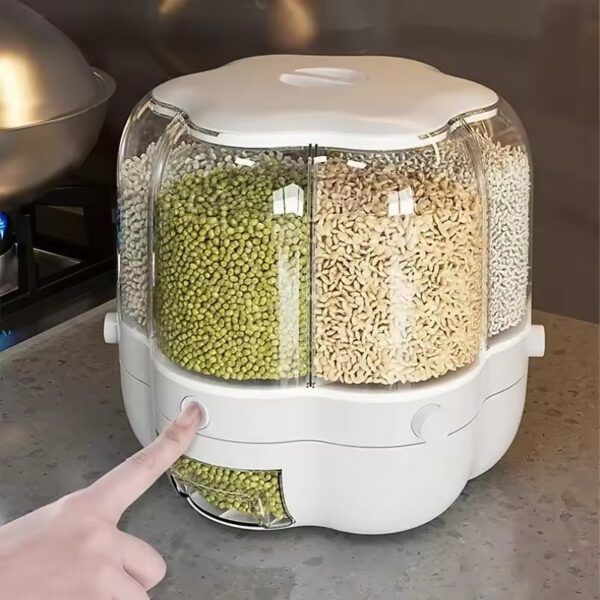 Dispenser de Cereais Giratório com 6 Divisórias - Image 4