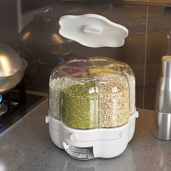 Dispenser de Cereais Giratório com 6 Divisórias - Image 2