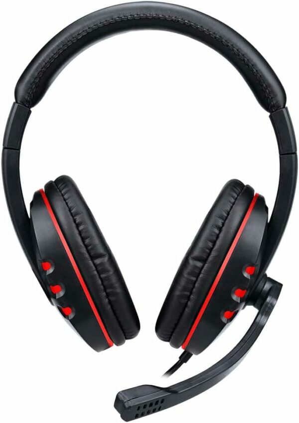 Fone de ouvido over-ear gamer Altomex A-302 vermelho e preto - Image 3