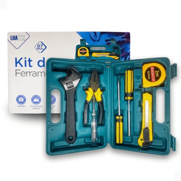 Caixa Chave Ferramentas Maleta Portátil 7 Peças Reparos - Image 5