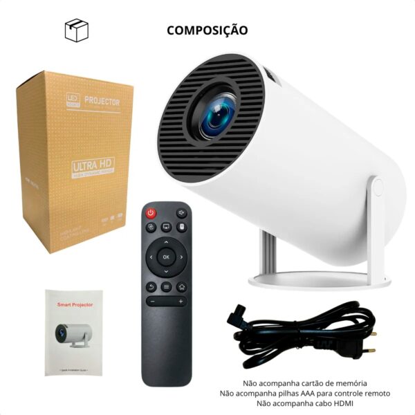 Mini Projetor Portátil Hy300 1080p Full Hd Android Cinema Bt - Image 7
